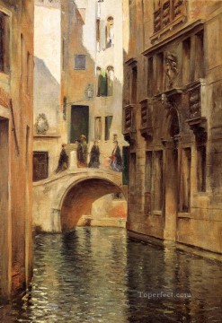Las mujeres del canal veneciano Julius LeBlanc Stewart Venecia Pinturas al óleo
